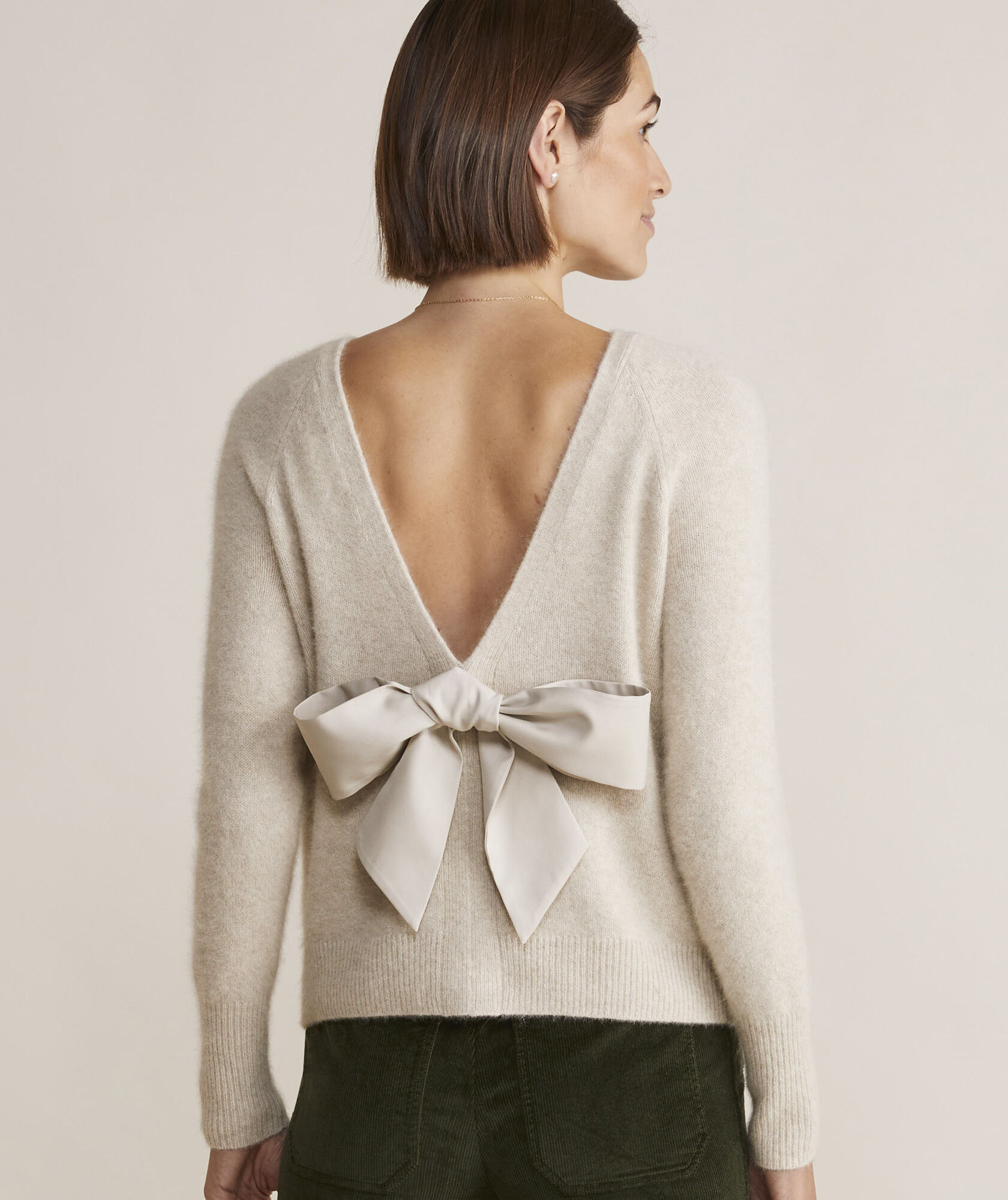 Luxe Bow Back Sweater