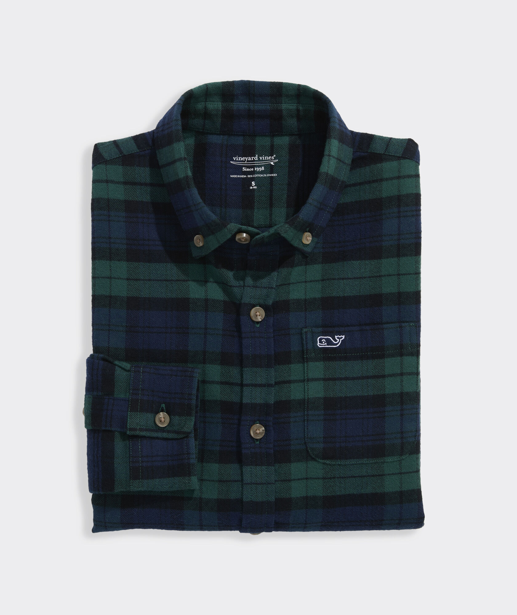 Boys' Frostpine Plaid Vineyard Flannel Shirt