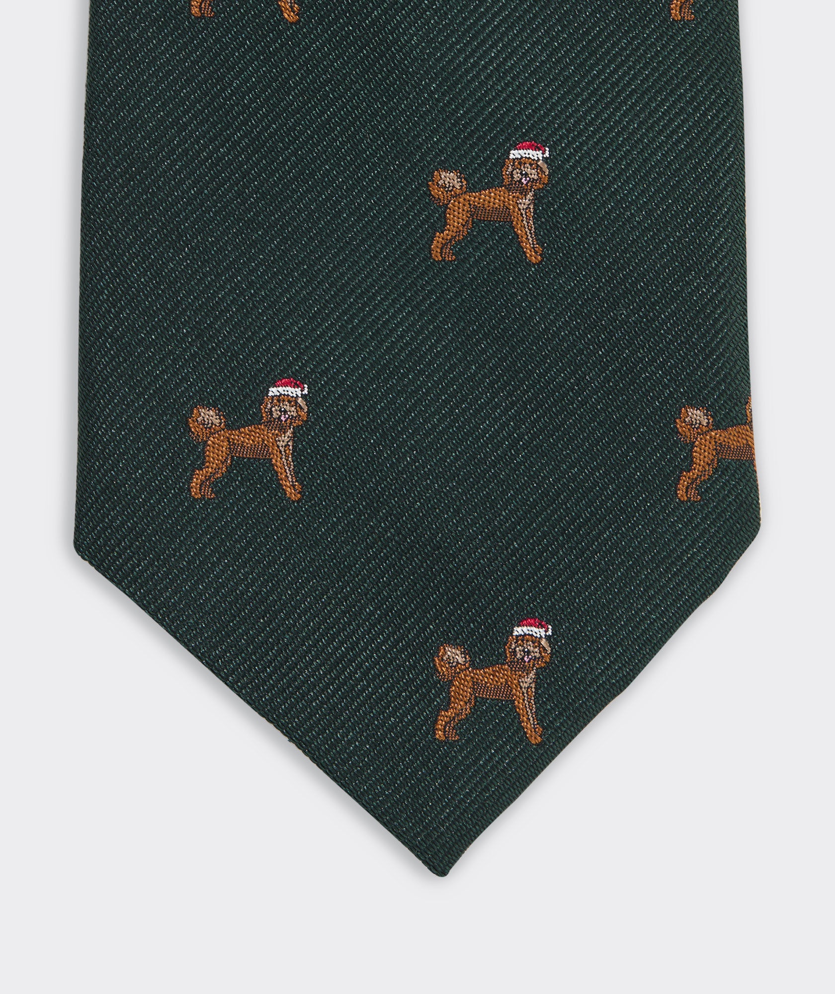 Fa-la-la Labradoodle Woven Kennedy Tie