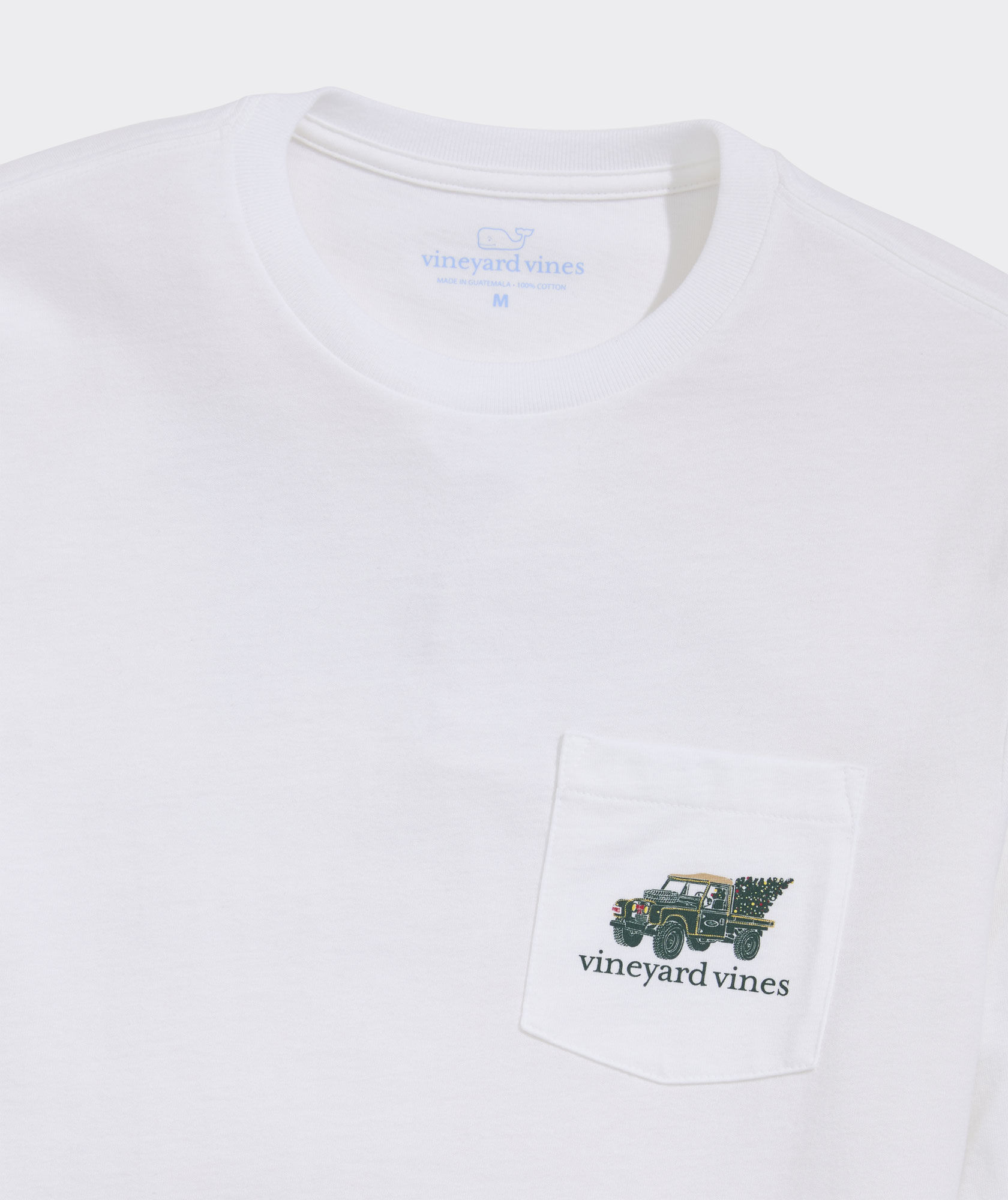 Vintage Rover Christmas Tree Long-Sleeve Pocket Tee