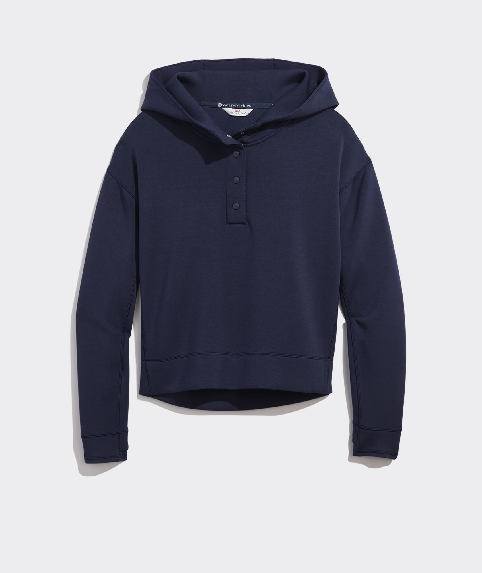 Hooded Snap Front Golf Pullover