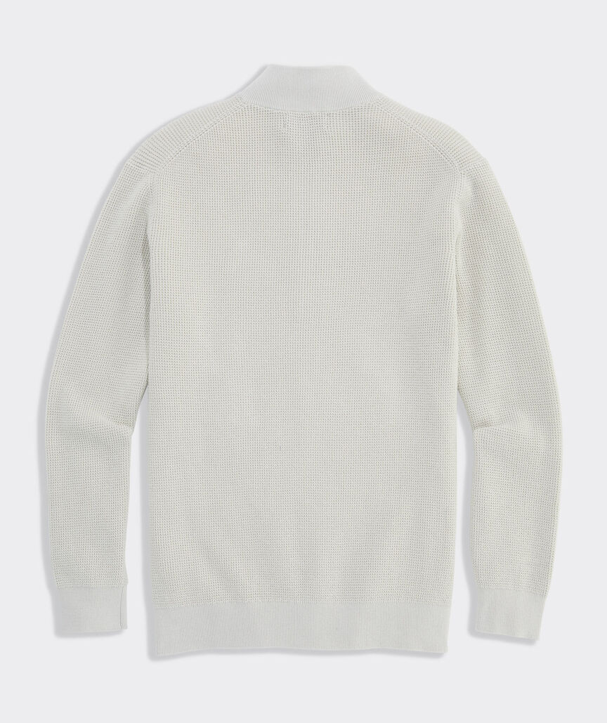 Garment-Dyed Beach Waffle Quarter-Zip