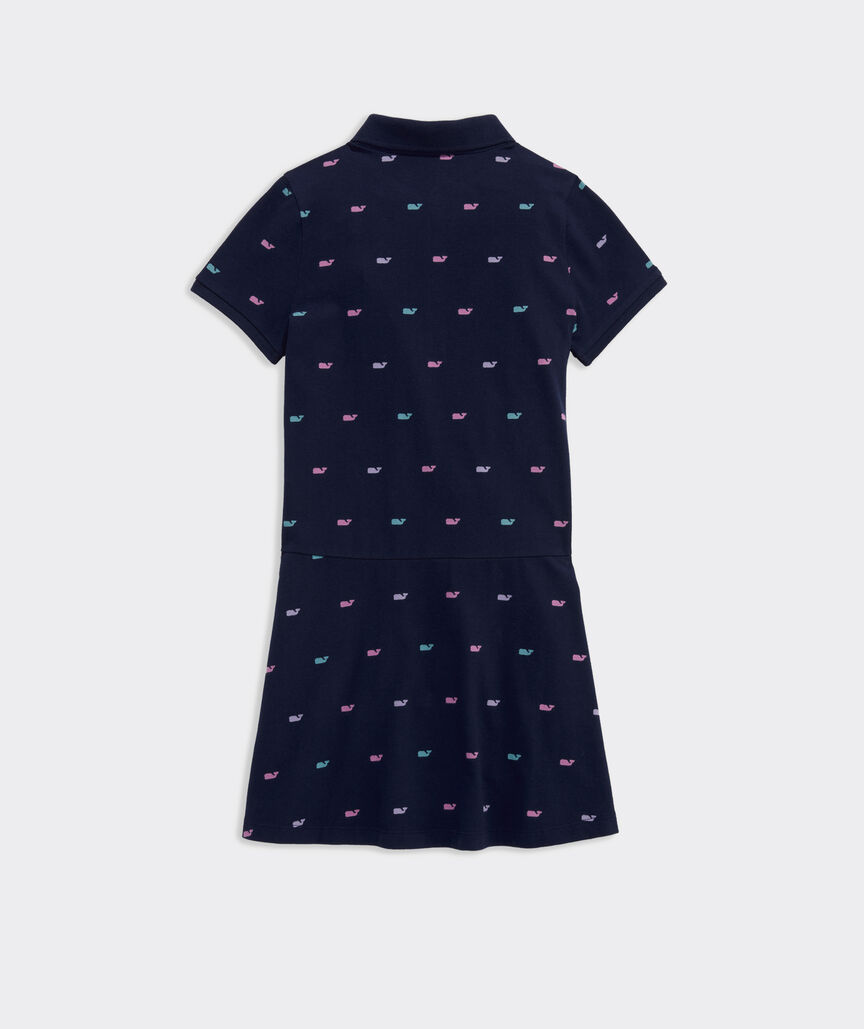 OUTLET Girls' Whale Pique Polo Dress
