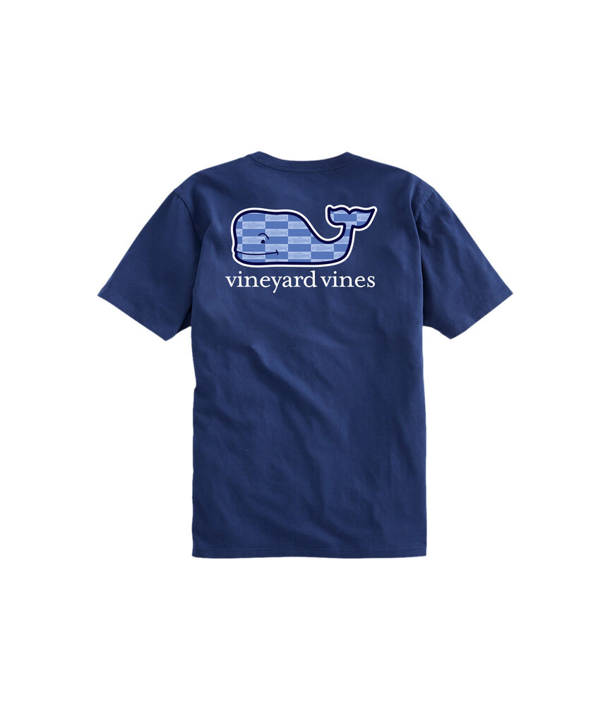 OUTLET Fish Checkers Whale Short-Sleeve Pocket Tee