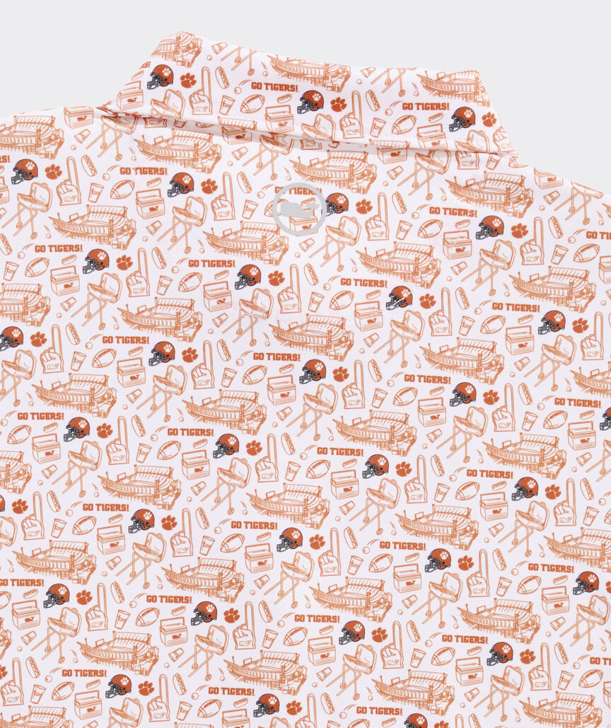 Clemson University Men's Printed Sankaty Polo