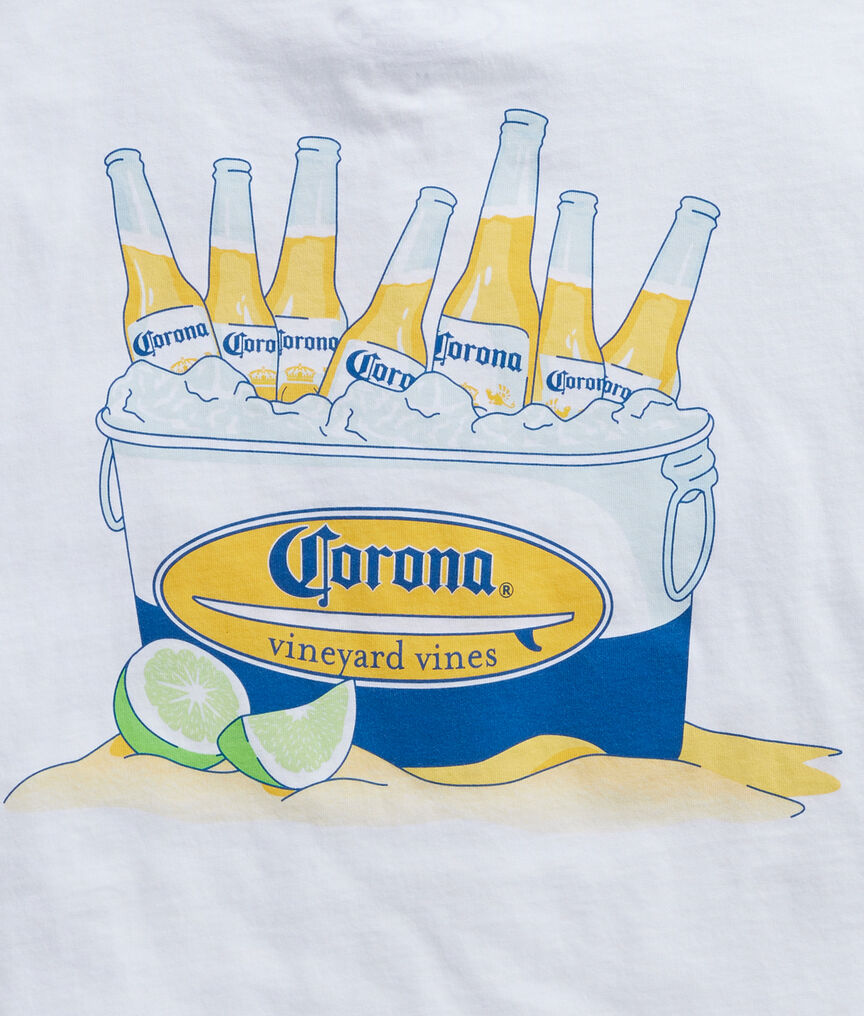 Corona® x vineyard vines Bucket Of Beers Short-Sleeve Pocket Tee