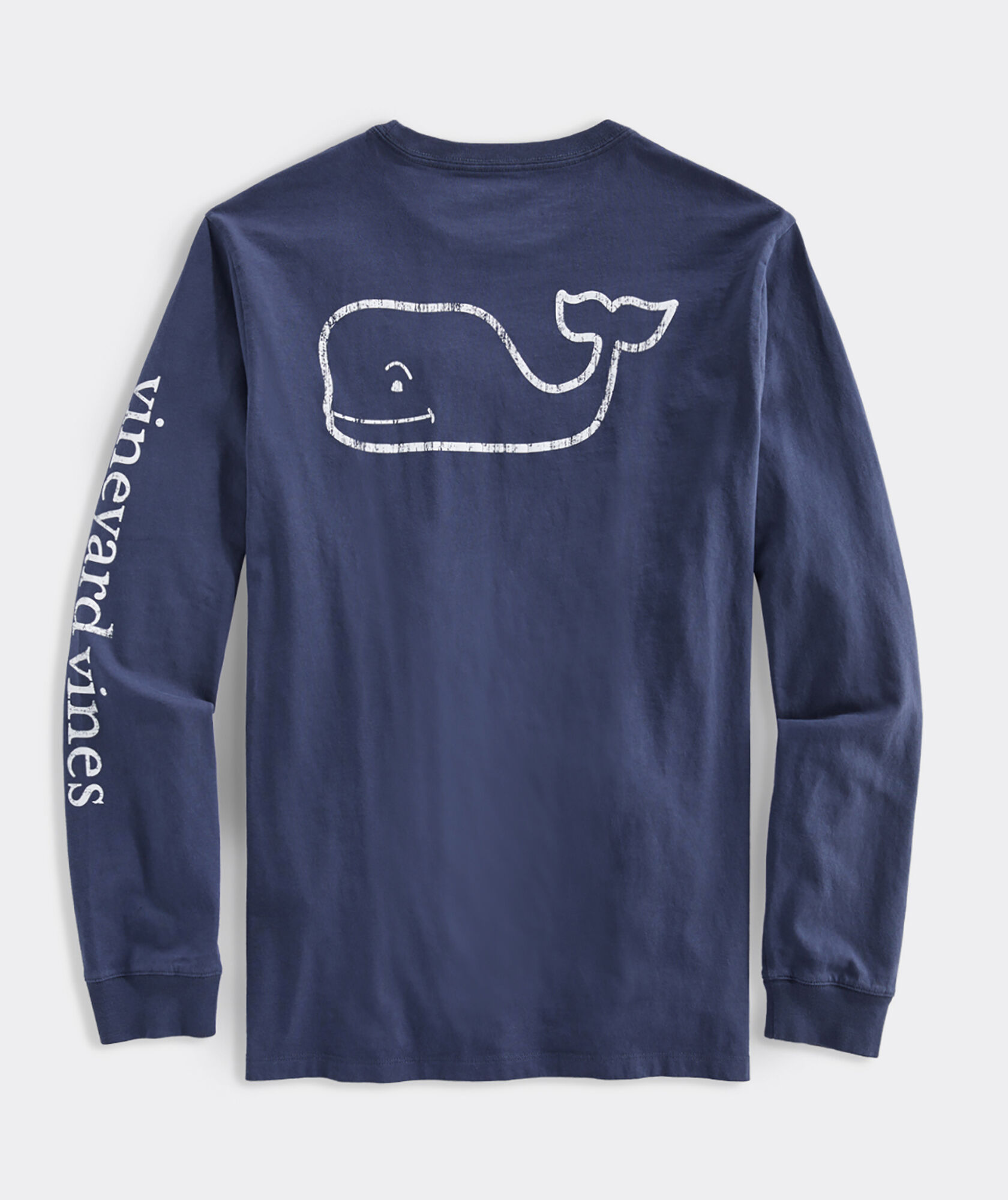 Shop Long-Sleeve Vintage Whale Pocket Tee at vineyard vines