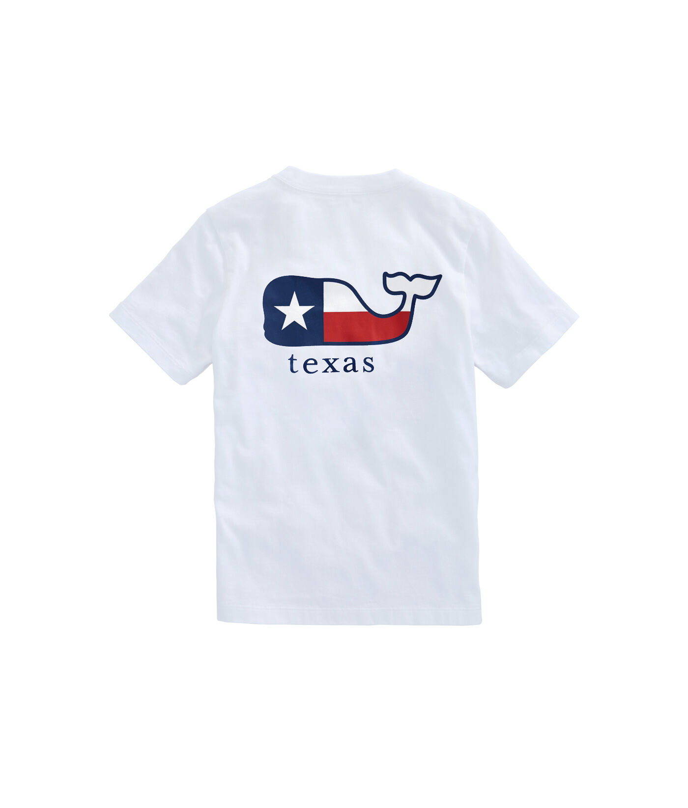 NWT Vineyard Vines Mens Small Santa Whale Texas Flag Icon Blue Christmas T-Shirt