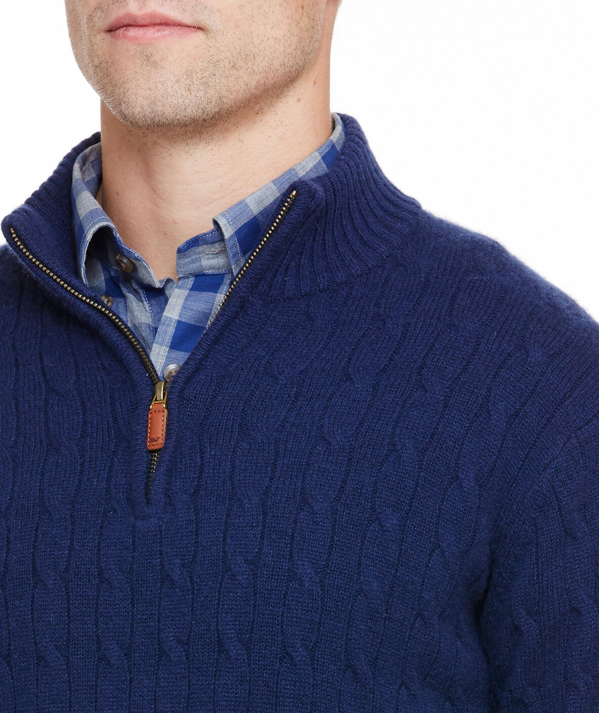 Shop Cashmere Cable 1/4-Zip Sweater at vineyard vines
