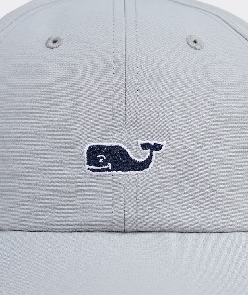 Embroidered Whale Patch Performance Baseball Hat