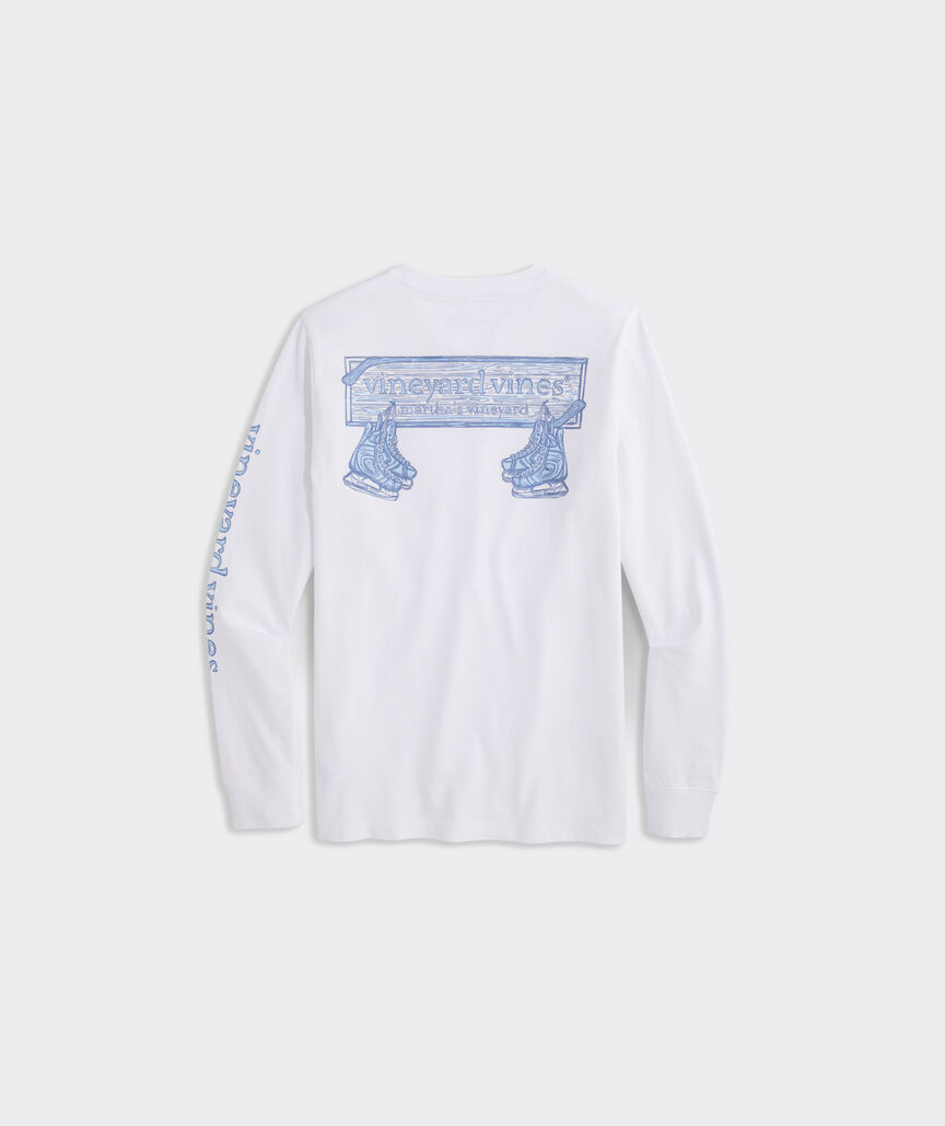Boys' Hockey Skates Logo Box Long-Sleeve Tee