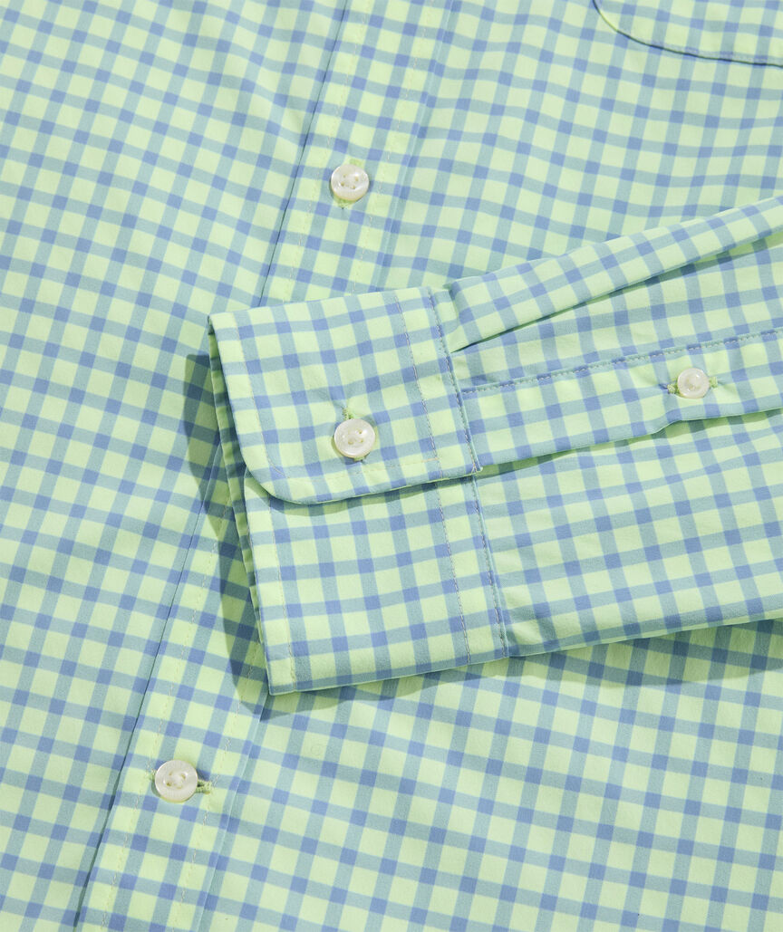 Performance Lemon Shark Gingham Featherweight Shirt
