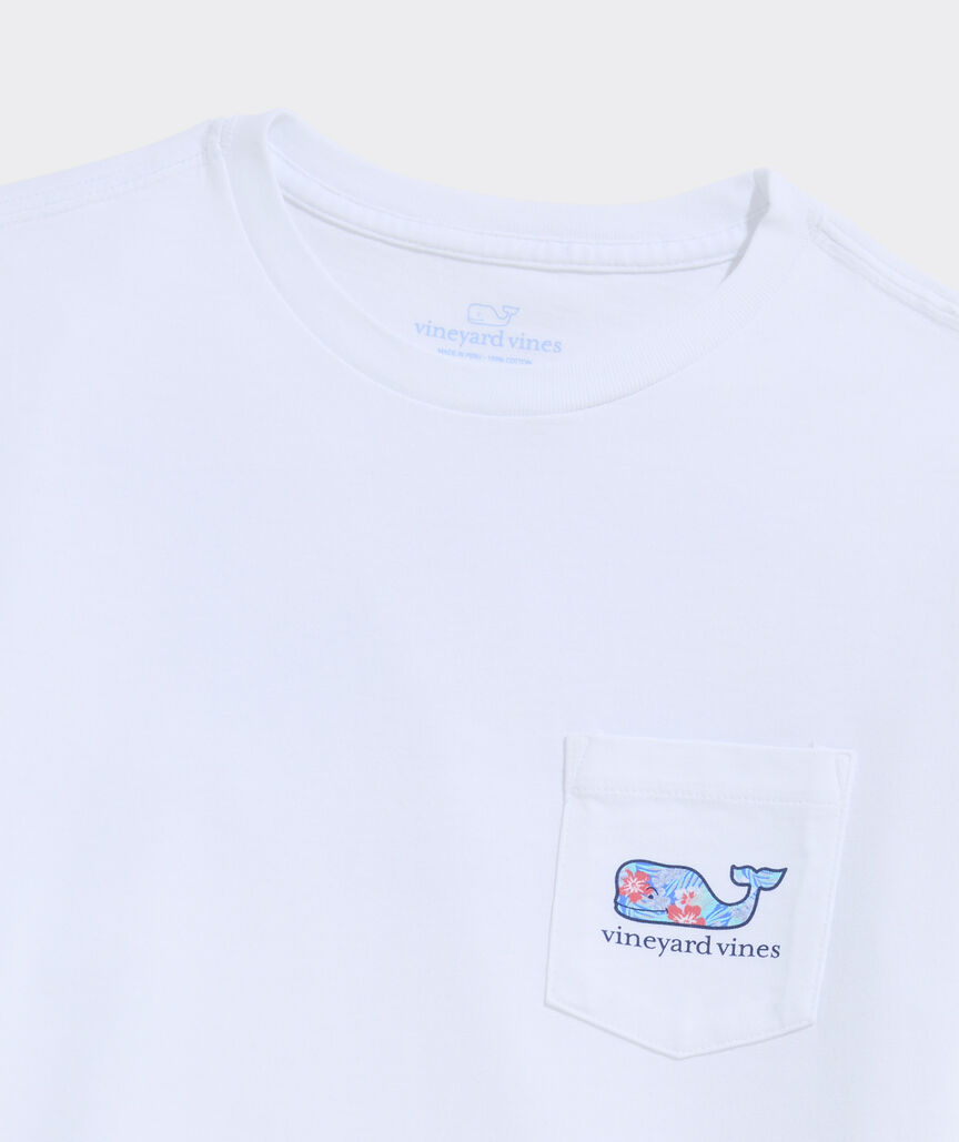 Boys’ Vintage Chappy Floral Whale Short-Sleeve Pocket Tee