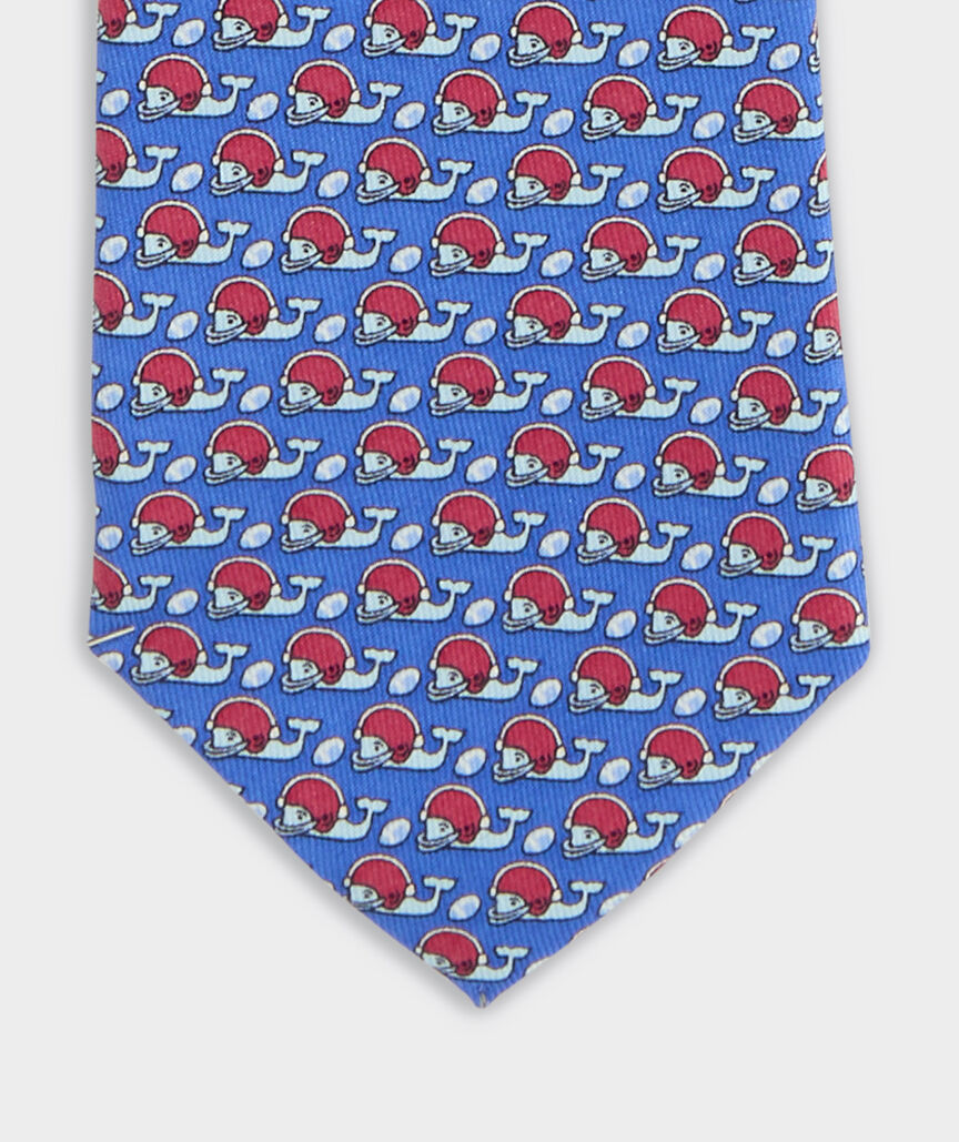 Boys' Football Player Whale Silk Tie