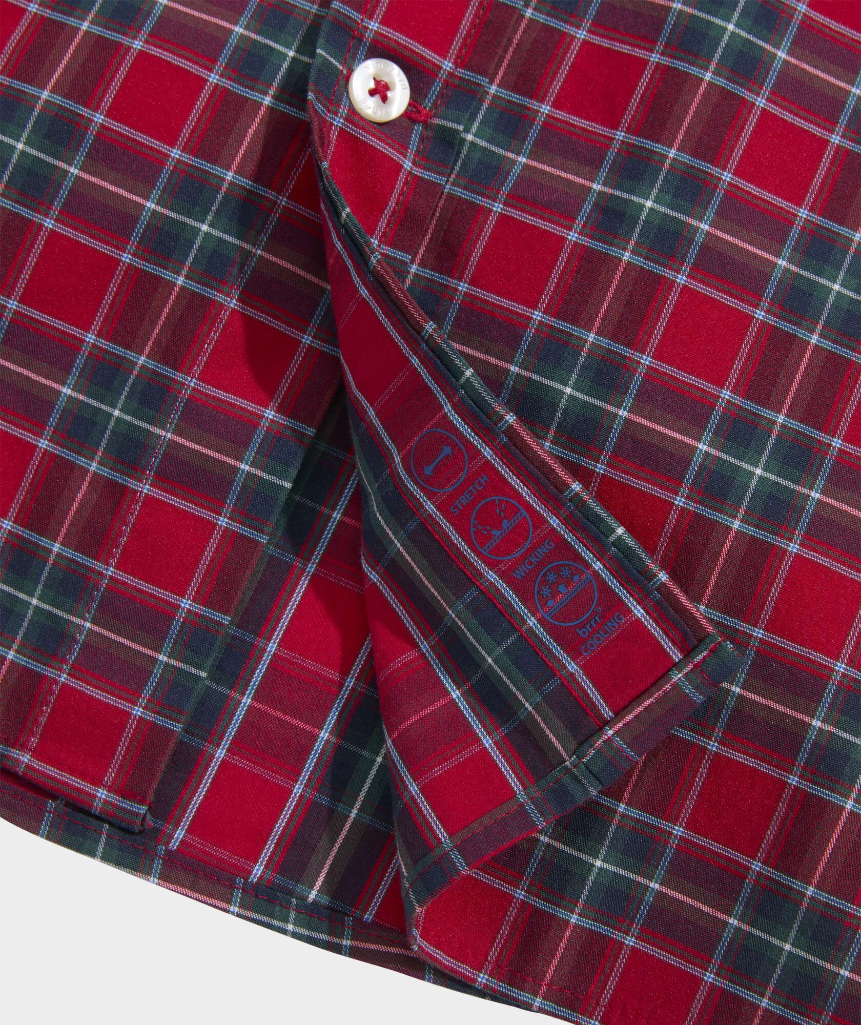 Yuletide Tartan Performance Cotton Slim Fit Shirt