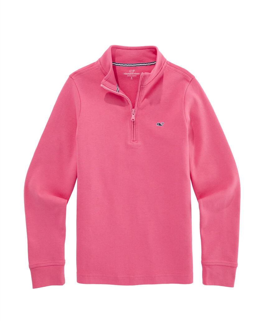OUTLET Boys' Jersey Cotton Quarter-Zip