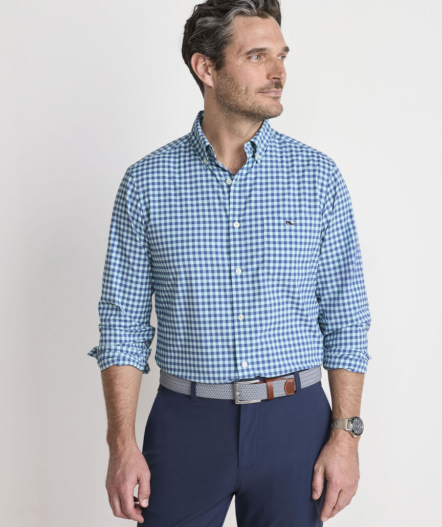 Performance Topsail Gingham Featherweight Shirt