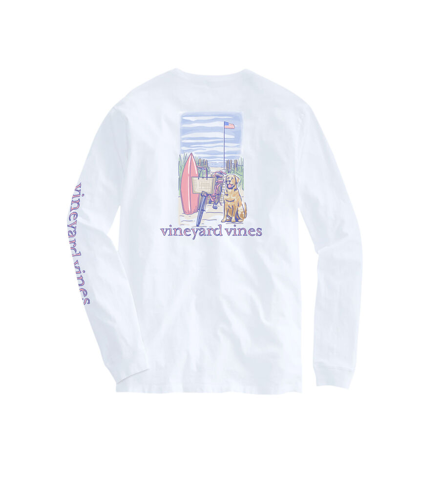 OUTLET Women's Beach Bike Dog Long-Sleeve Tee