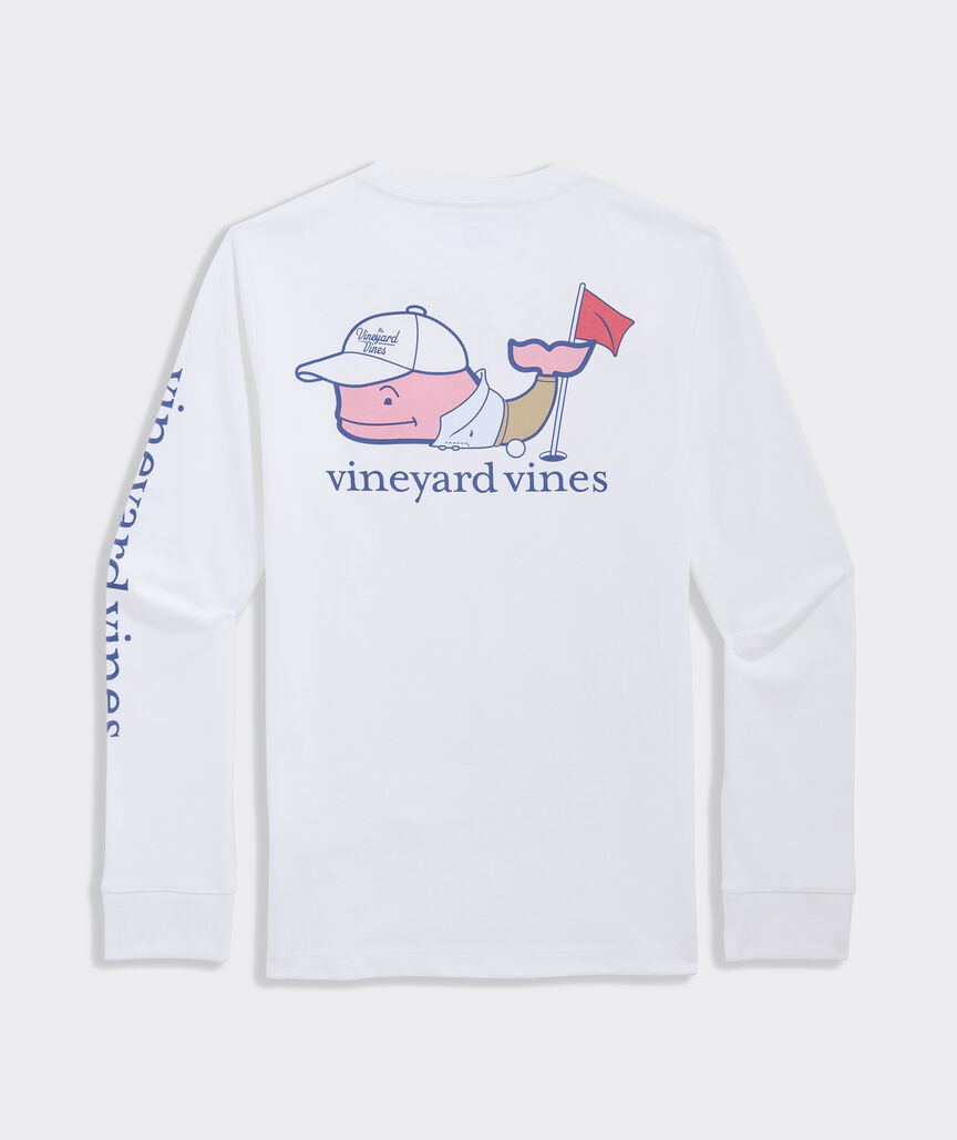 Boys' Golf Whale Long-Sleeve Pocket Tee