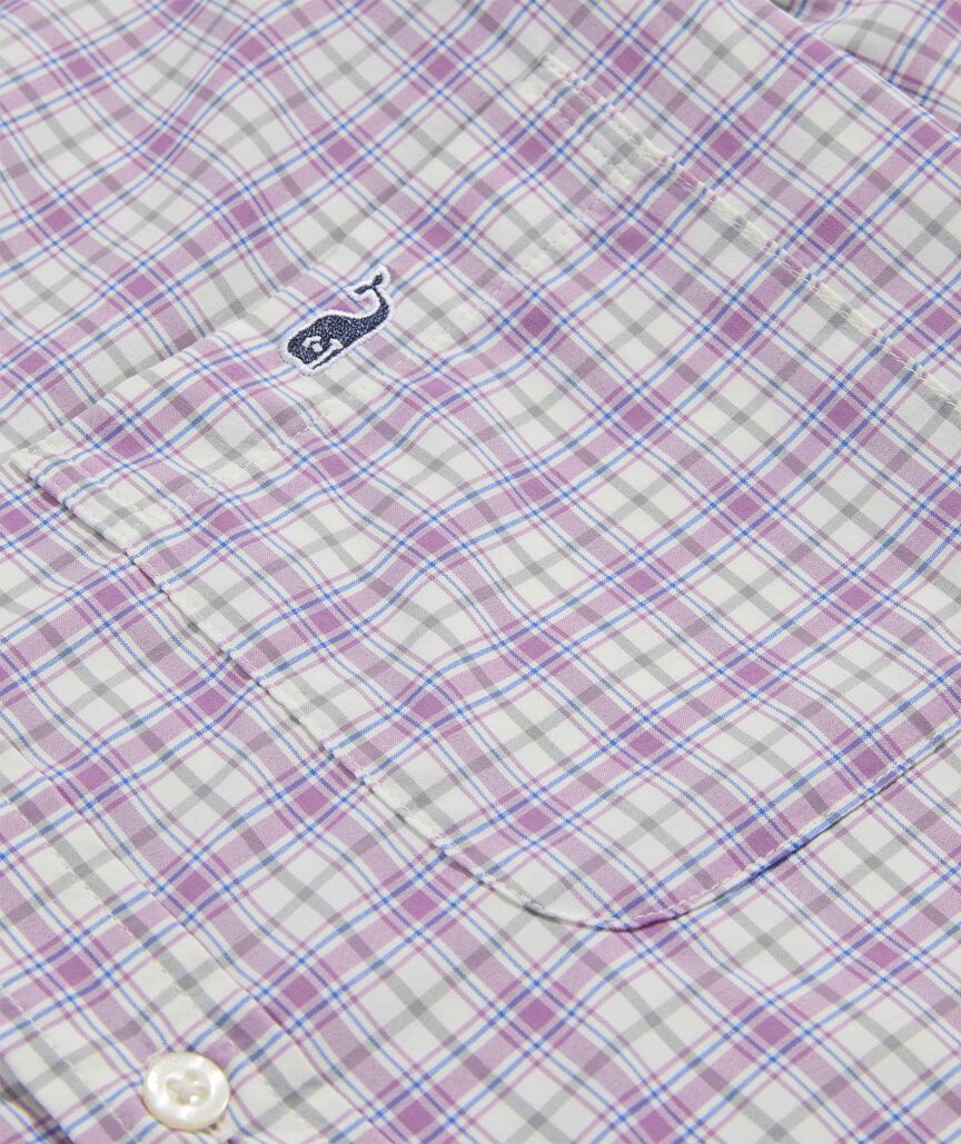 On-The-Go Nylon Plaid Shirt