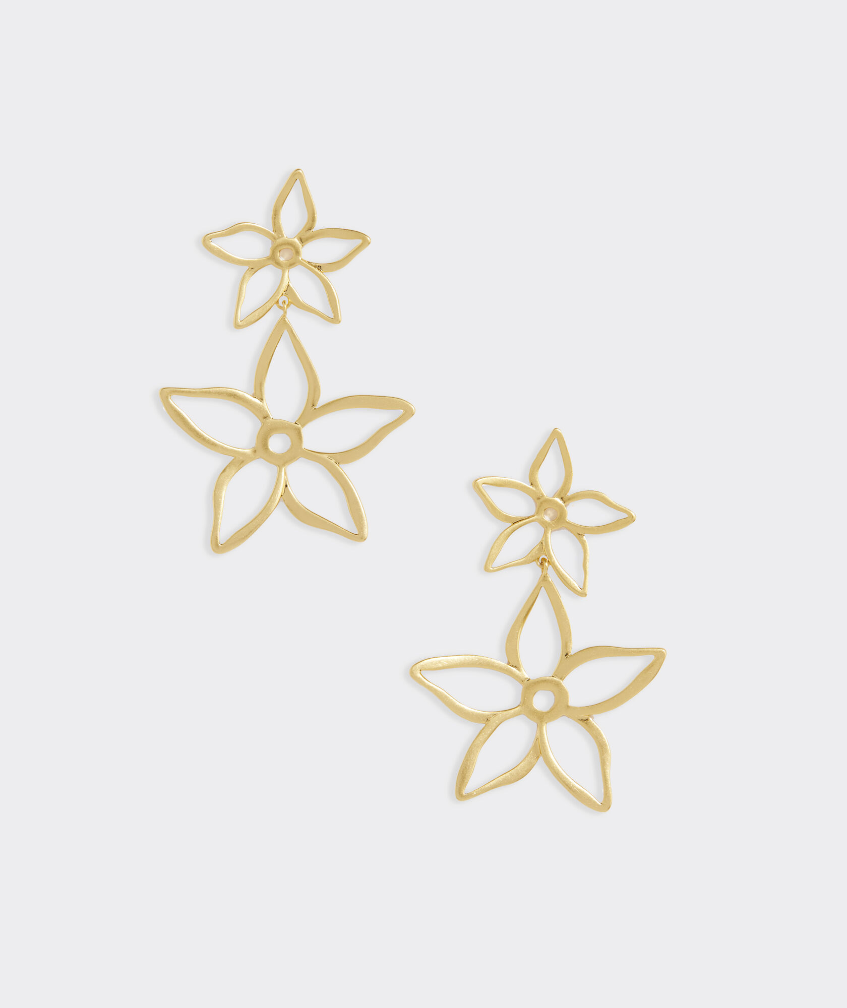 Open Flower Statement Earrings