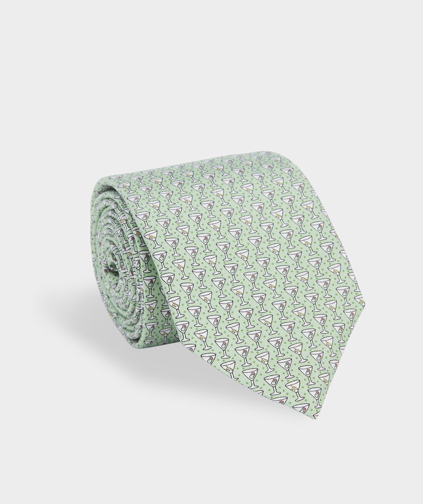 Mini Martinis Silk Tie