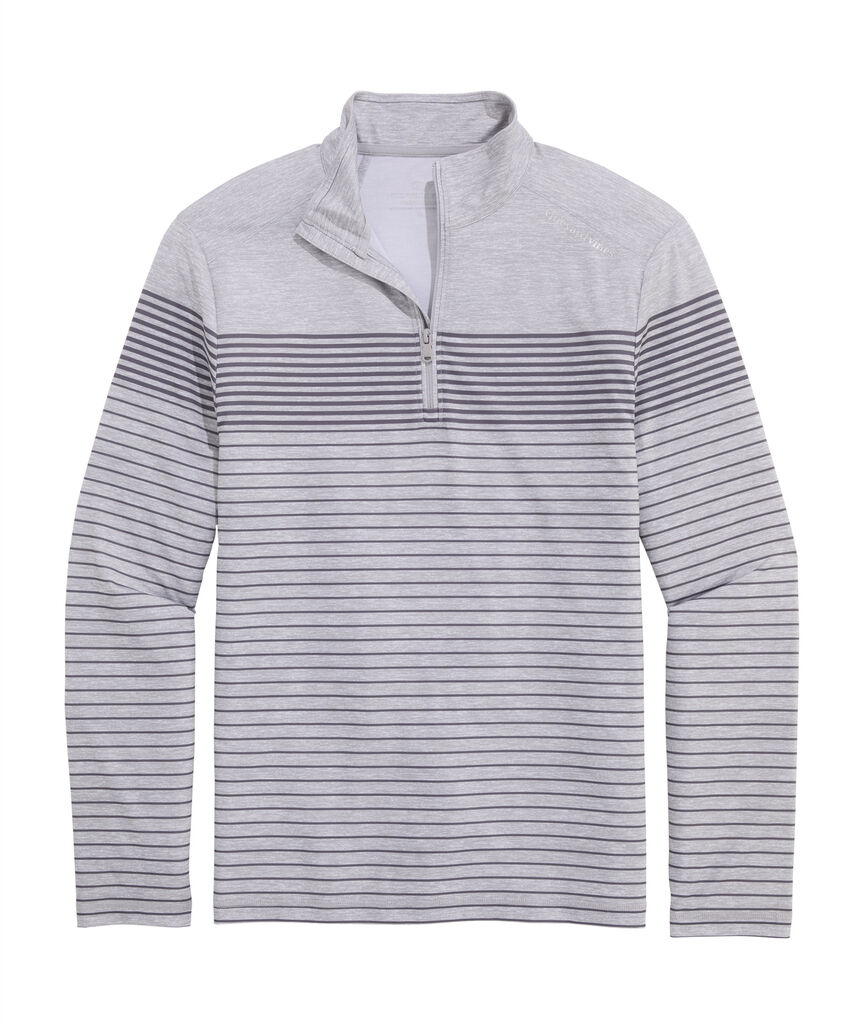 OUTLET Striped Performance Quarter-Zip
