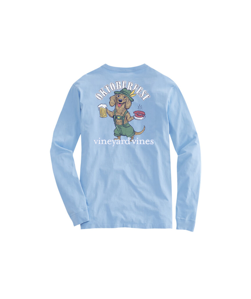 OUTLET Oktoberfest Doxie Dog Long-Sleeve Pocket Tee
