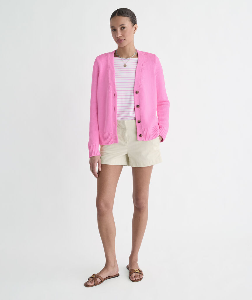 Katie Cotton Garment-Dyed Cardigan