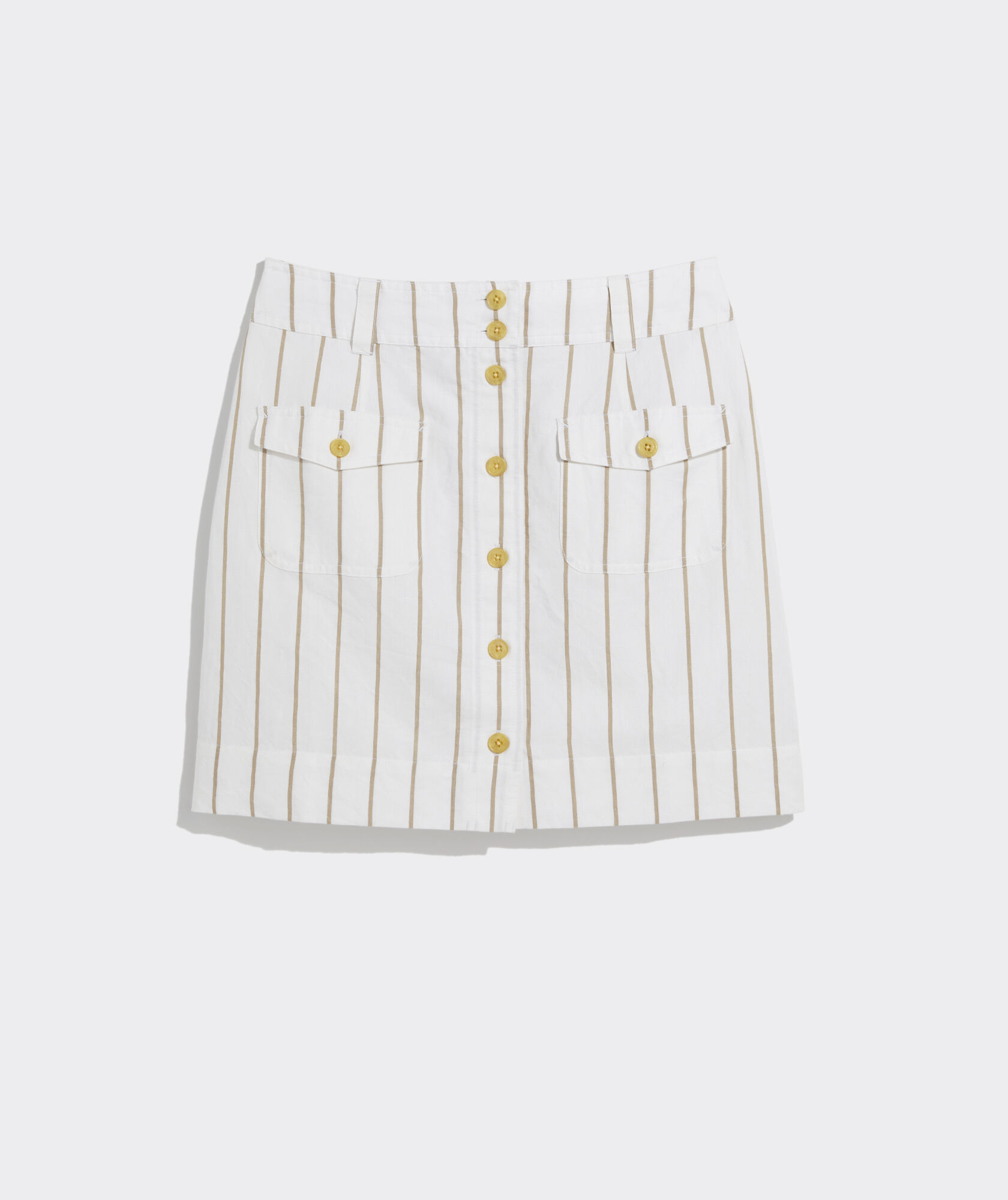 Striped Cargo Pocket Mini Skirt