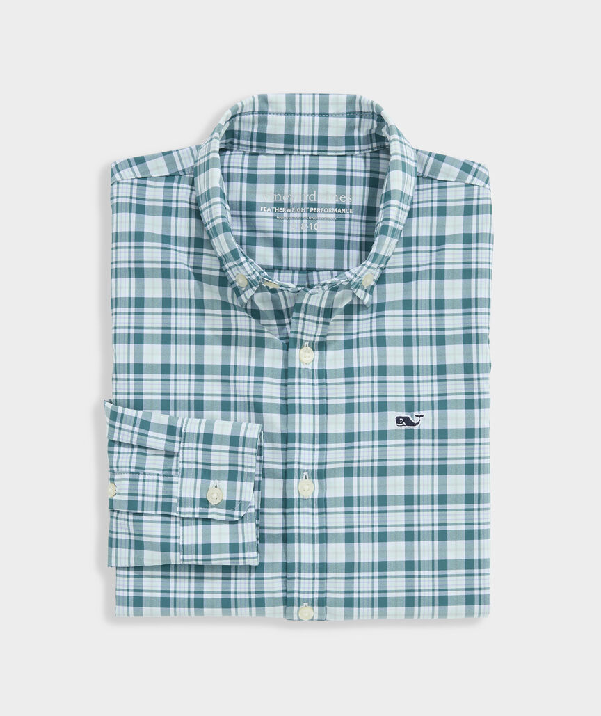 Boys' Performance Plaid Featherweight Shirt
