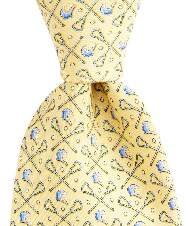 Shop Printed Lacrosse Silk Tie at vineyard vines