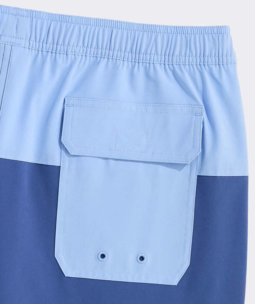 7 Inch Colorblock Chappy Swim Trunks