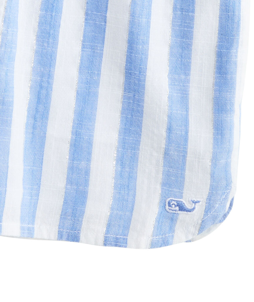 OUTLET Girls' Stripe Lurex Pull-On Shorts