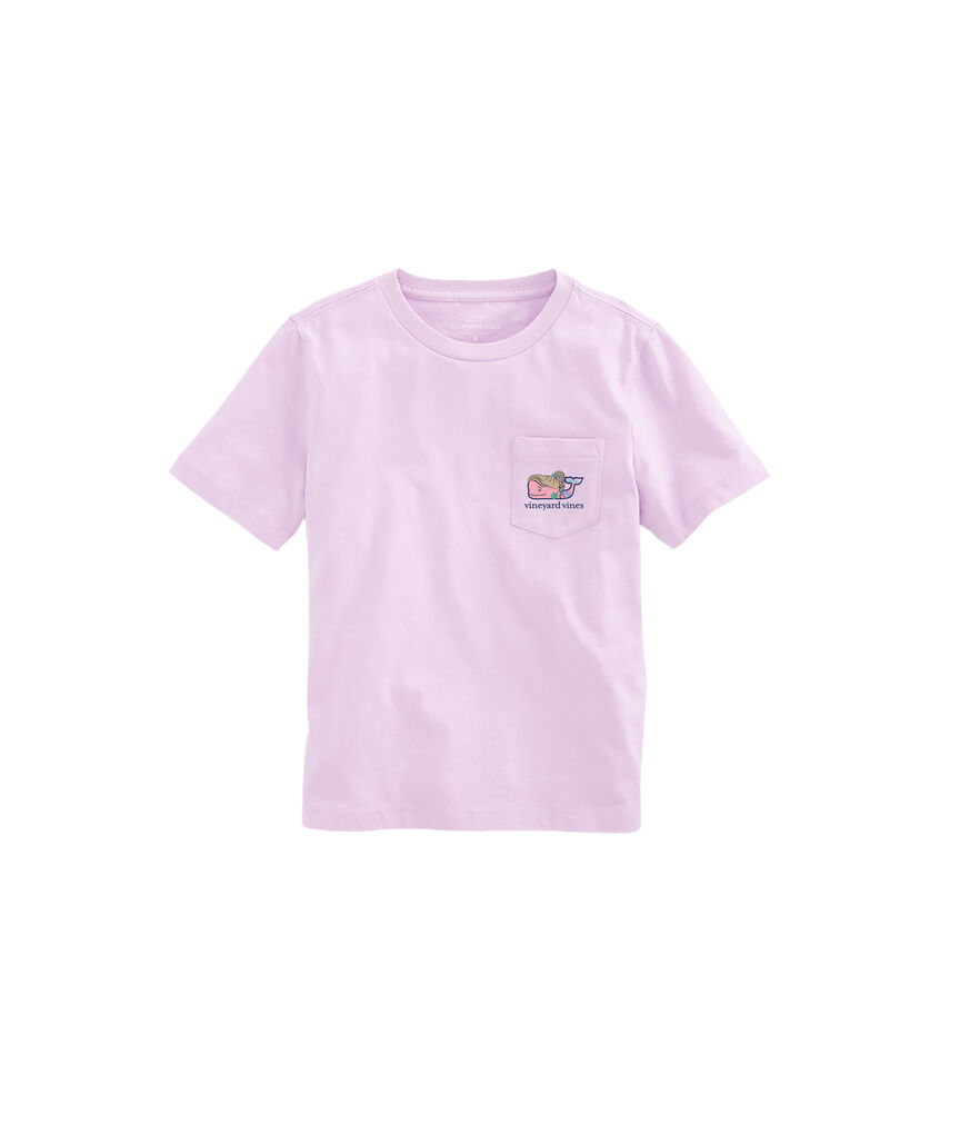 OUTLET Kids' Mermaid Whale Short-Sleeve Pocket Tee