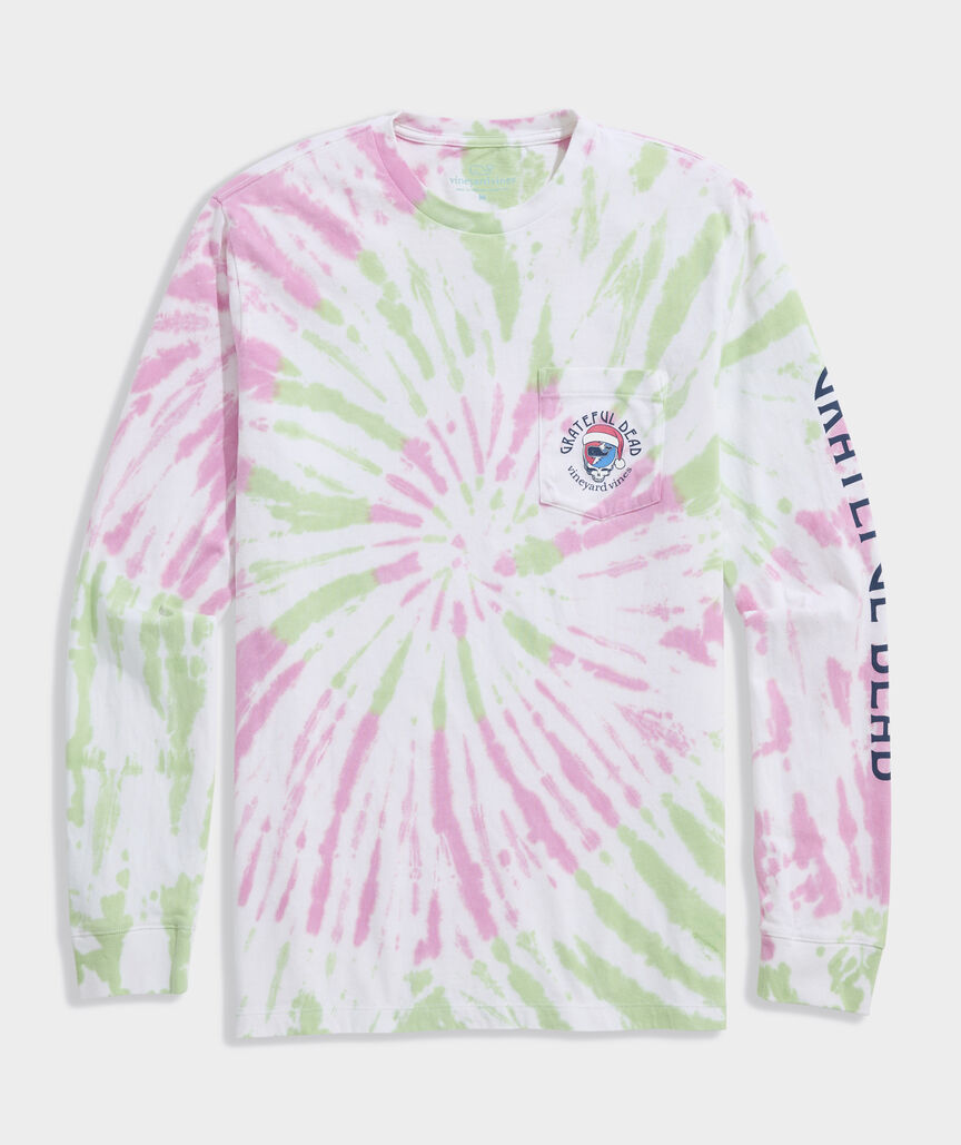 Grateful Dead x vineyard vines Holiday Stealie Long-Sleeve Pocket Tee