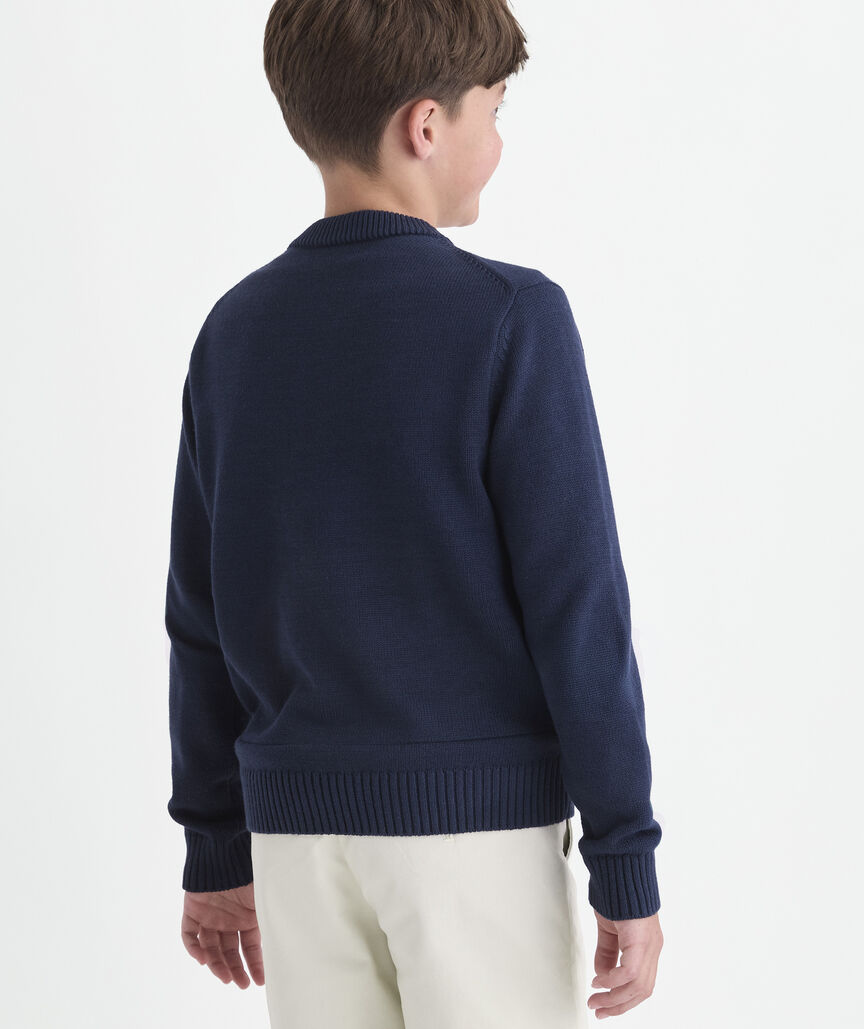 Boys' American Flag Crewneck