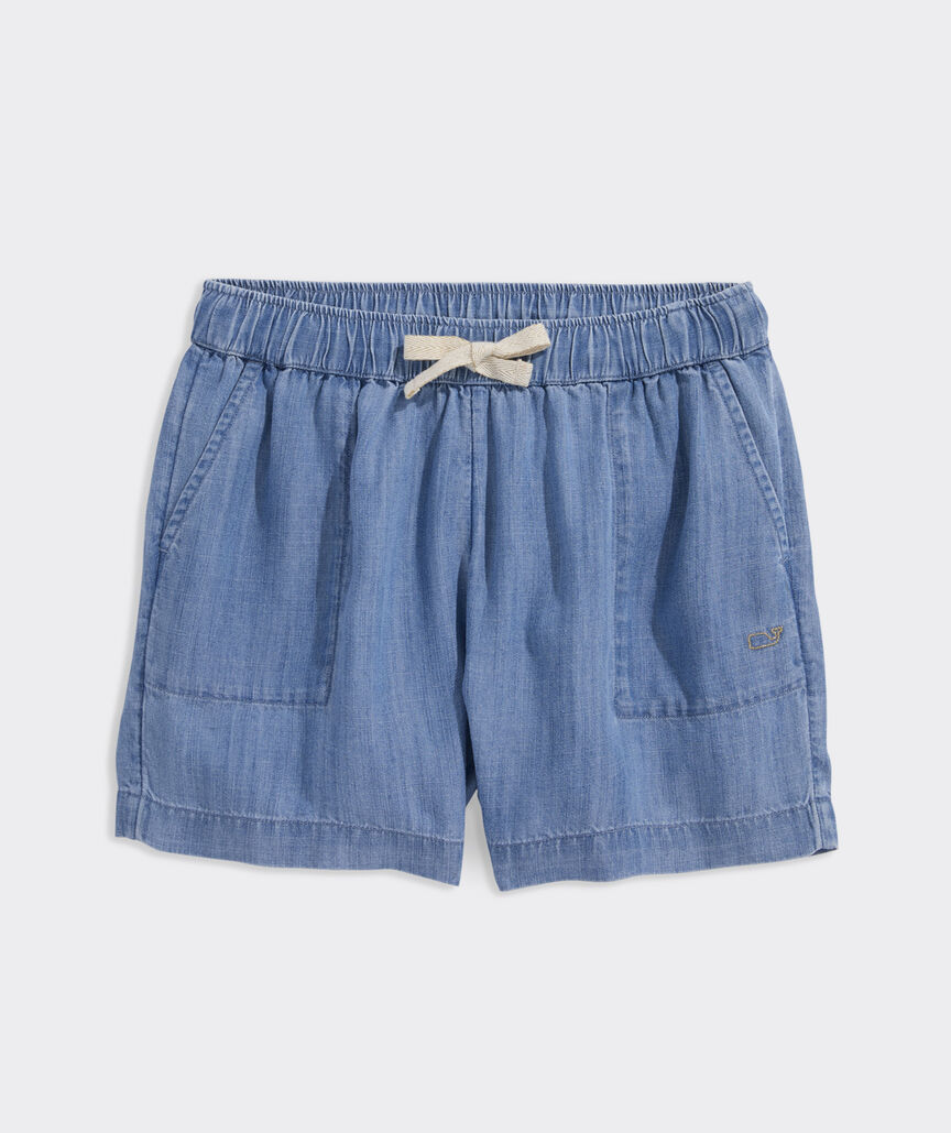 Girls’ Coastline Chambray Shorts
