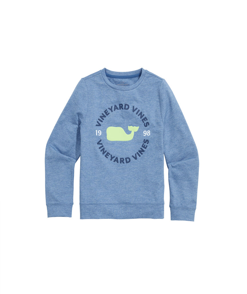OUTLET Boys' Performance Whale Crewneck Pullover