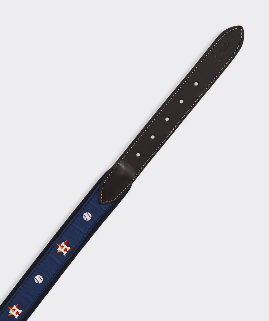 Houston Astros Canvas Club Belt