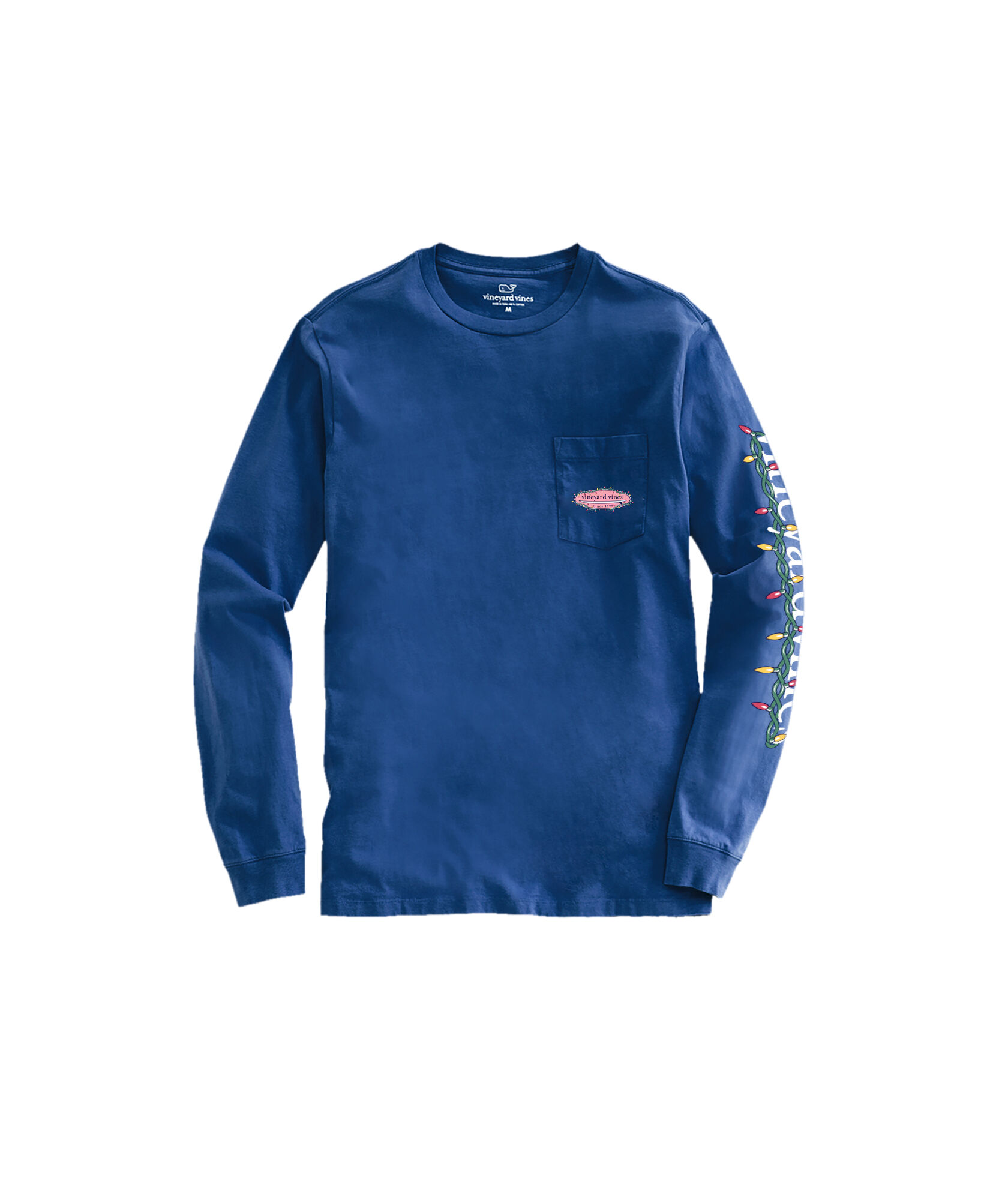 OUTLET Kids' Holiday Lights Surf Logo Long-Sleeve Pocket Tee