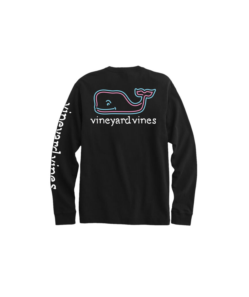 OUTLET Apres Ski Neon Whale Long-Sleeve Pocket Tee