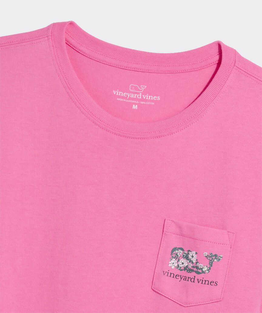 Magnolia Block Print Dynamic Whale Short-Sleeve Pocket Tee