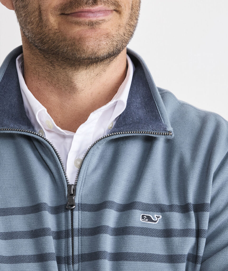 Breton Stripe Saltwater Quarter-Zip