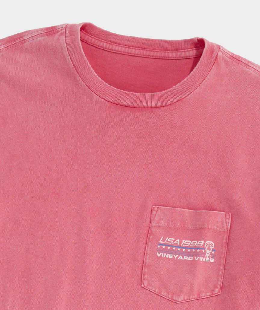 Drift Dye USA Lacrosse Short-Sleeve Pocket Tee