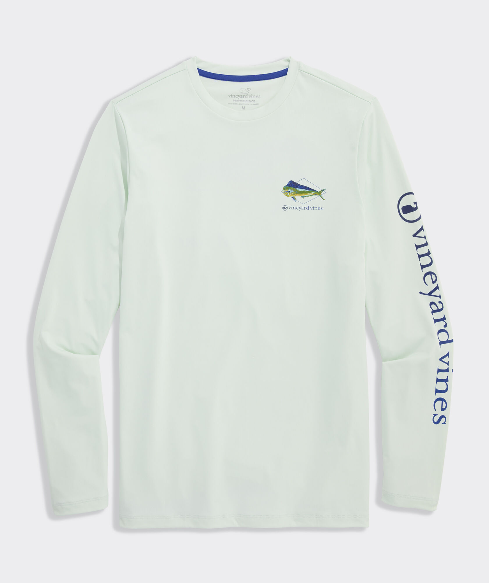Performance Painted Mahi Fish Long-Sleeve Harbor Tee