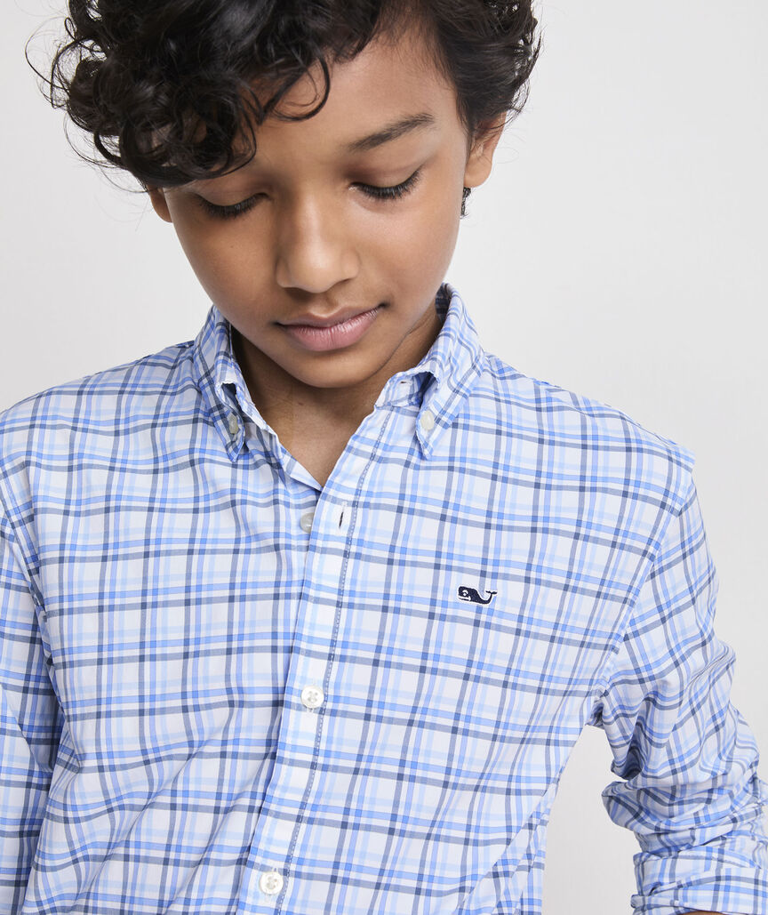 Boys' Callwood Plaid Featherweight Performance Shirt