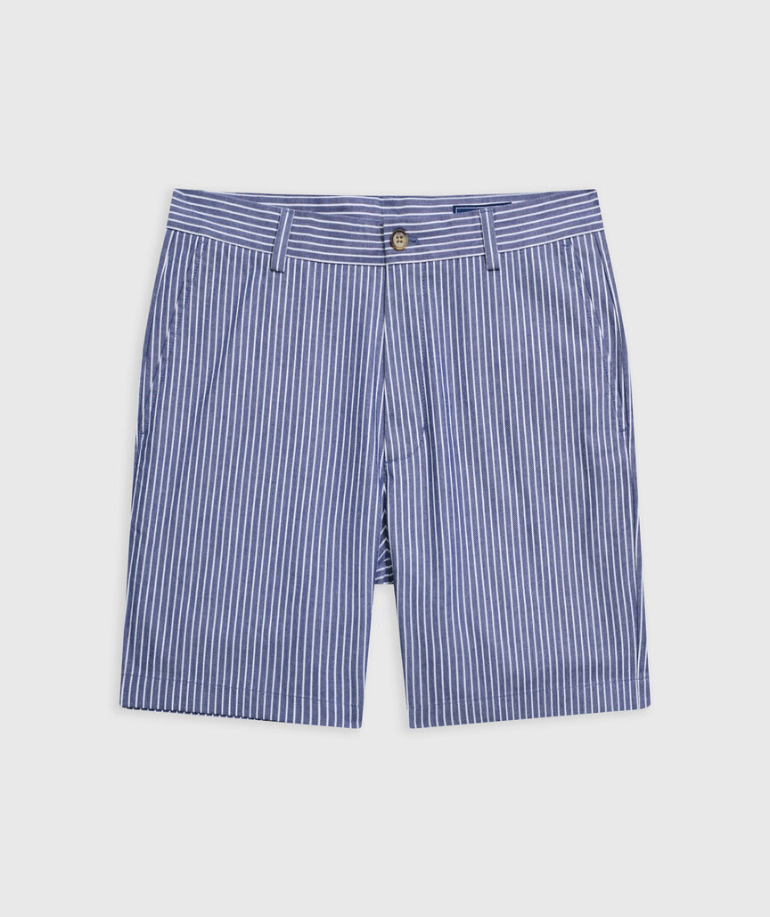 OUTLET 7 Inch Striped Stretch Breaker Shorts