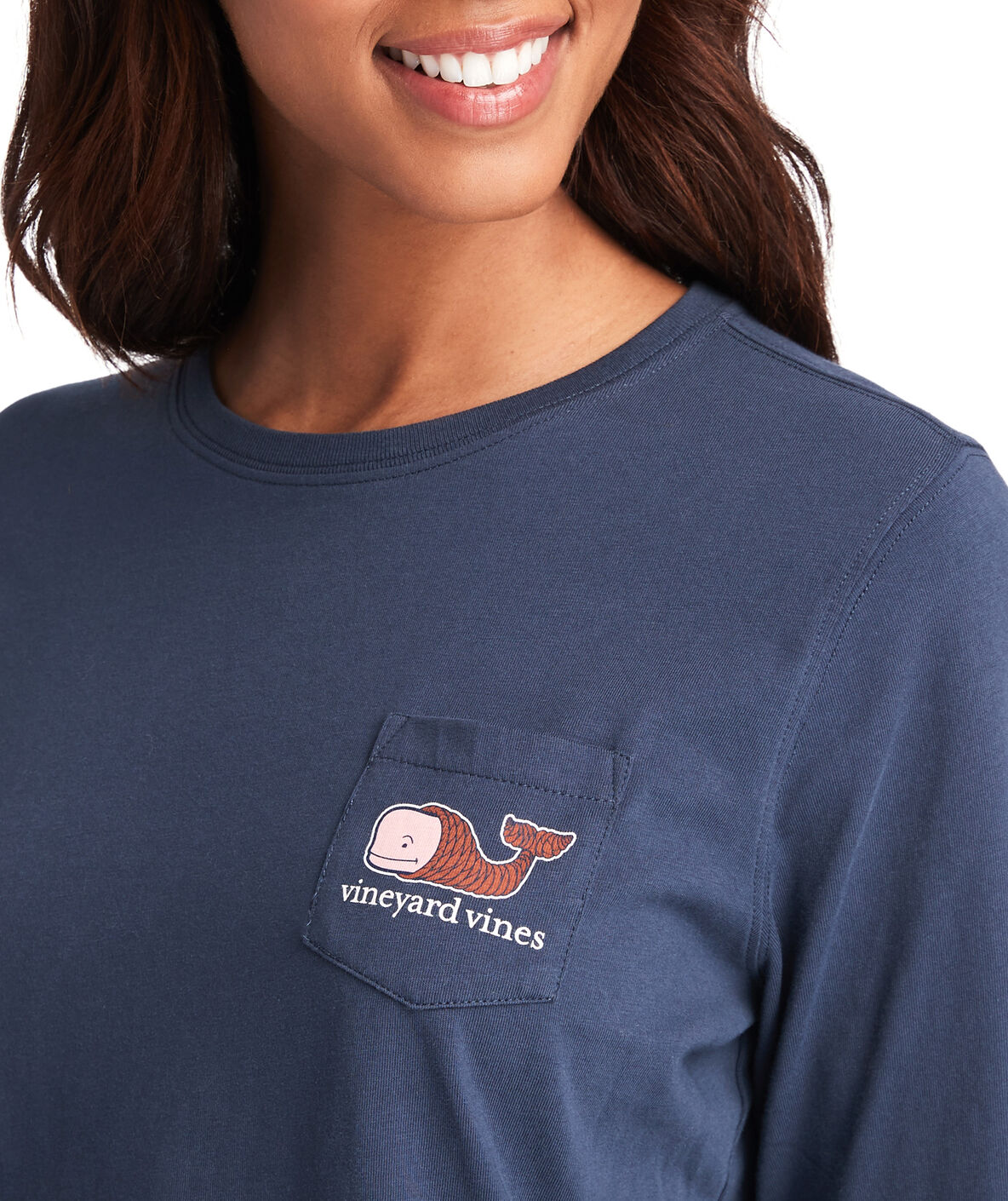 Shop Thanksgiving Whale Long Sleeve Pocket Tee At Vineyard Vines