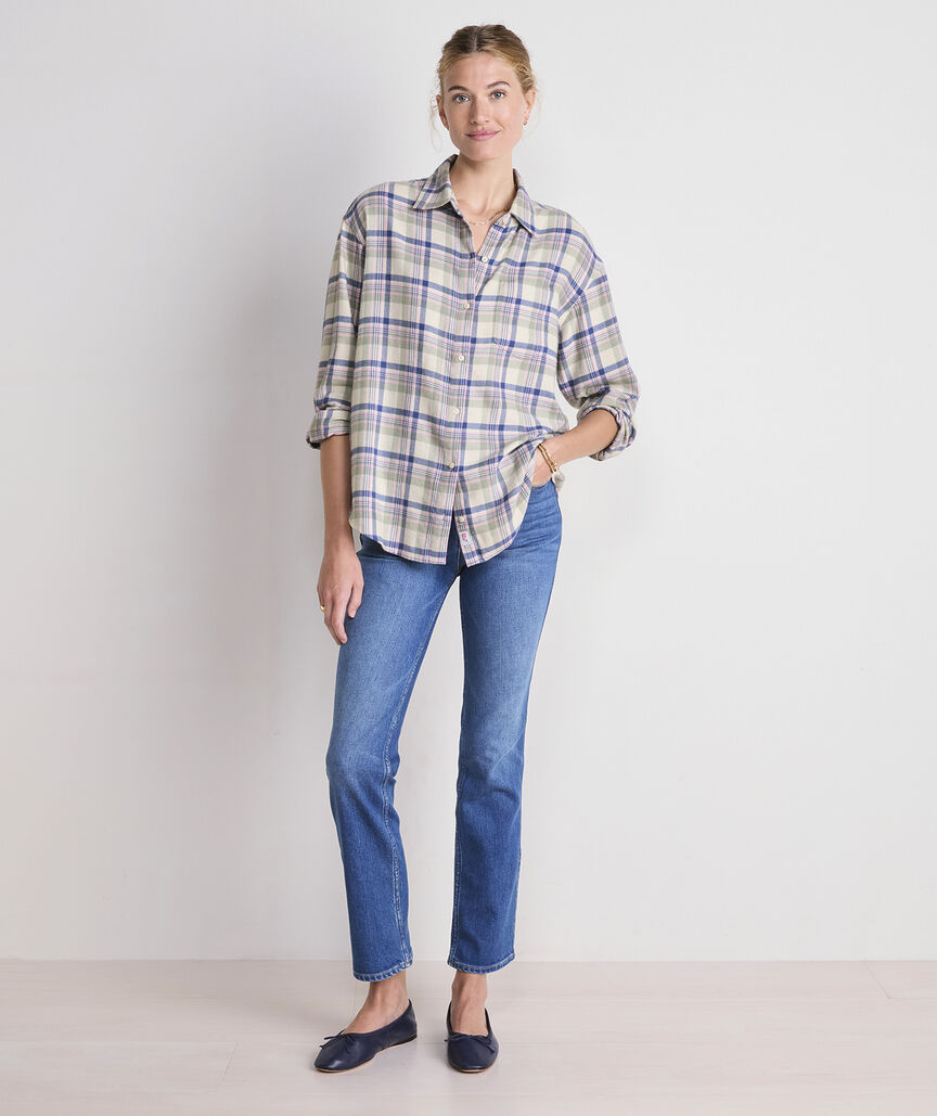 Birdie Flannel Button-Down